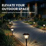 Energizer 10 Pack Solar LED Pathway Lights Outdoor-Stainless Steel