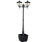 Energizer 2 Heads Solar Post Lamp With Planter