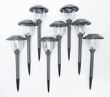 Energizer 8 Pack Color On Demand Solar Pathway Lights Outdoor-Stainless Steel(5 Colors)