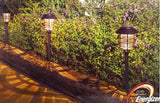 Energizer (SmartYard) 8-Pack Solar Pathway Lights – 10 Lumen Warm White LED, Aluminum & Glass, Dusk-to-Dawn Outdoor Landscape Lights