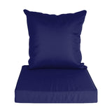 Outdoor Seat Cushion Set Waterproof Patio Furniture Cushion and Back Pillow Fade Resistant Deep Seat Set Chair Pad with Removable Cover for Chair Sofa