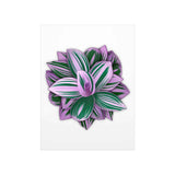 Tradescantia Nanouk Botanical Print – Unframed Wall Art