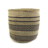 Iringa Woven Basket with Black Stripe
