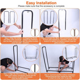 Step-by-step installation guide for a product with text on easy installation.