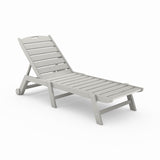 Gray lounge chair on a white background