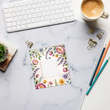 DipaliZ Floral Border List Chic Organization Cardboard
