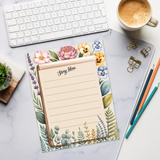 DipaliZ Floral Notepad Story Ideas 6x8 Eco Friendly Paper