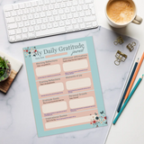 DipaliZ Blossom Daily Gratitude Journal Magnetic Backing
