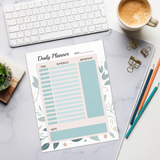 DipaliZ Foliage Daily Planner Notepad Eco Office Gift