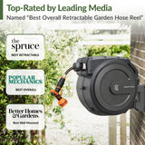 Retractable Garden Hose Reel-1/2in-130ft