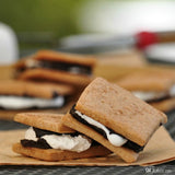 Close-up of s'mores with blurred background