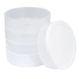 Kitchen Crop Round 4-Tray Seed Sprouting Kit with lid on a white background