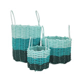 Lobster Rope Storage Basket Hunter Green, Teal, Seafoam - FREE SHIPPING