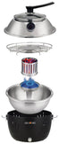 Grill Time Tailgater GTX Portable Charcoal Grill with Glass Hood Perfect for Camping Accessories