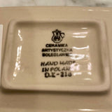 Hand-painted Polish Floral Ceramic Soap Dish - Flower Meadow
