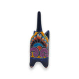 Vibrant Talavera Cat Planter | Handmade Mexican Pottery
