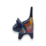 Vibrant Talavera Cat Planter | Handcrafted Mexican Pottery