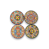Colorful Talavera Dinnerware Set | 12-Piece Plate Set