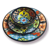 20-Piece Talavera Dinnerware Set | Floral Tableware for 6