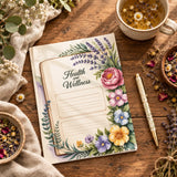 DipaliZ Elegant Floral Notepad Planner