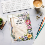 DipaliZ Elegant Floral Notepad Planner