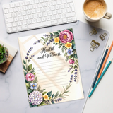 DipaliZ Classic Tear-away Notepad Trendy 8.5x11