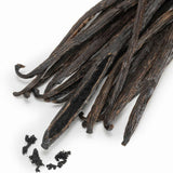Dried Heirloom Organic Vanilla VineVanilla  planifolia  on a white background