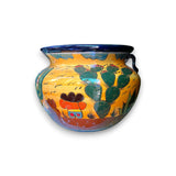 XL Talavera Flower Pot | Hand-Painted Desert Design Planter