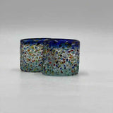 Hand-Blown Mexican Shot Glass | Confetti Triple Shot