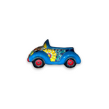 Colorful Hand-Painted Talavera Car Planter | Small Ceramic Car Statue