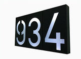 LED House Number Solar Power Digital Hotal Door Wall Solar Light Address Number Sign Lamp Custom Street Number Plaque