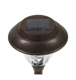 High-End Solar LED Pathway Lights Glass And Stainless Steel (10-Pack)