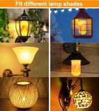 Collage of various lamp shades with text 'Fit different lamp shades'.