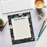 DipaliZ Ruled Floral Notepad for Creative Expression