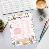DipaliZ Daily Planner Notepad Stylish Eco Paper 6x9 Size