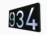 LED House Number Solar Power Digital Hotal Door Wall Solar Light Address Number Sign Lamp Custom Street Number Plaque