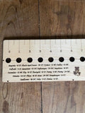 American Hardwood Seed and Bed Ruler - Made in US with American Lumber