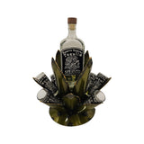 Mexican Tequila Decanter Set | Agave Metal Bar Display