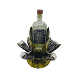 Mexican Tequila Decanter Set | Agave Metal Bar Display