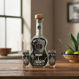 Mexican Tequila Decanter Set | Guitar Design with Shot Glasses