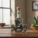 Mexican Tequila Decanter Set | Guitar Design with Shot Glasses