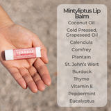 Natural Lip Balm 3 Pack, Vanilla, Earl Grey, Mintyliptus