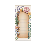 DipaliZ Spring Floral Ruled Notepad Magnetic Backing