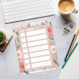 DipaliZ Orange Flowers Daily Planner Blossom 8.5x11