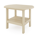 Beige 25" St. Simons Oval Side Table on a white background