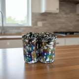 Pearlescent Swirl Hand-Blown Glass | Mexican Mocha Mix Tumbler