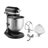 KitchenAid Commercial KSM8990OB Commercial 8-Quart Bowl-Lift Stand Mixer, 1.3 HP, Power Hub, Onyx Black