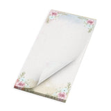 DipaliZ Pink Roses Notepad FSC Paper Hard Cardboard Backing