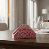 Pink Talavera Napkin Holder | Floral Glazed Design