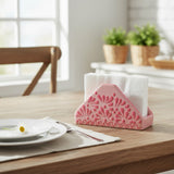 Pink Talavera Napkin Holder | Floral Glazed Design